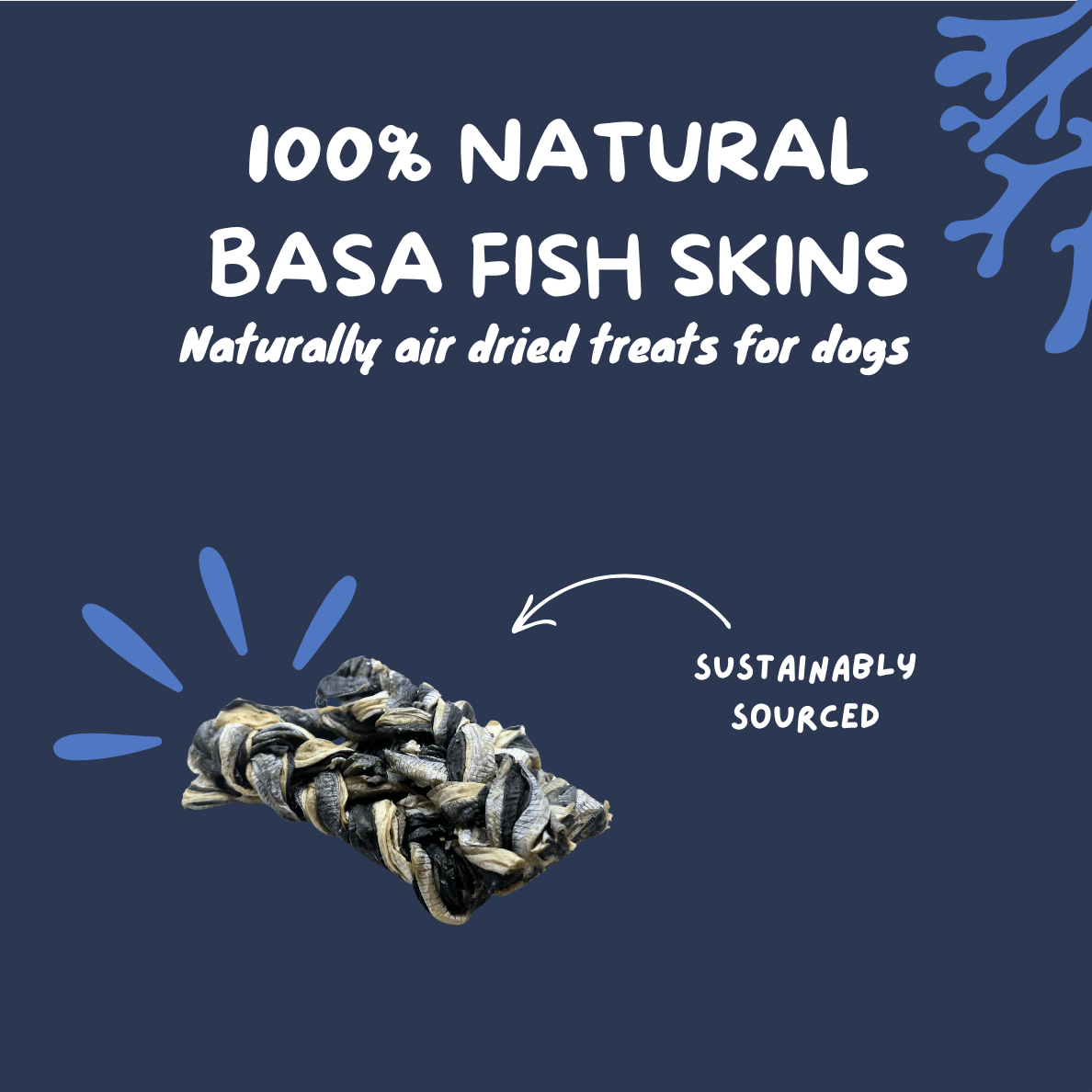 Fish Skin Braids - 200g - Tidal Treats - 