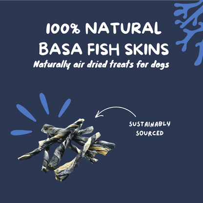 Fish skin twists - 60g - Tidal Treats - 